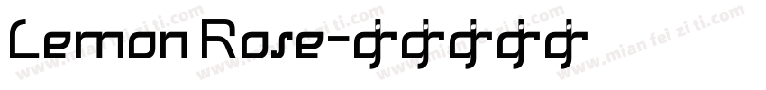 Lemon Rose字体转换
